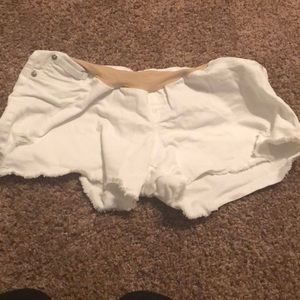 White Maternity Shorts